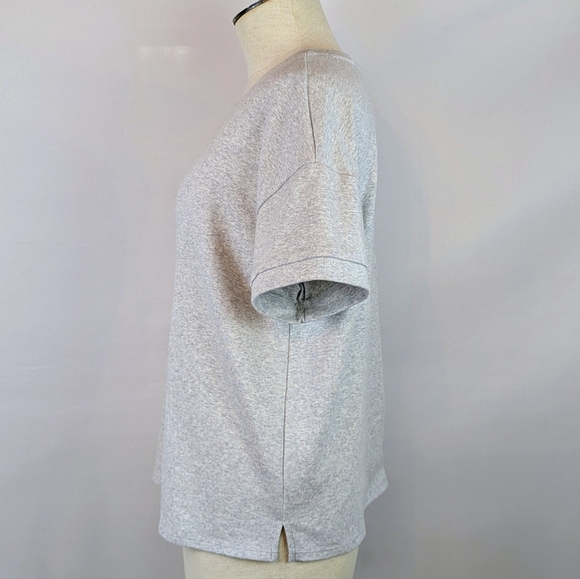Green Envelope Tini Time Embroidered Martini Tee Short Sleeve Grey M NWOT - Picture 7 of 9